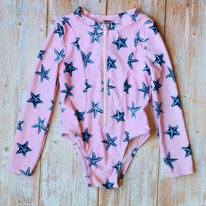 Long-Sleeve Zip Rashguard for Toddler Girls